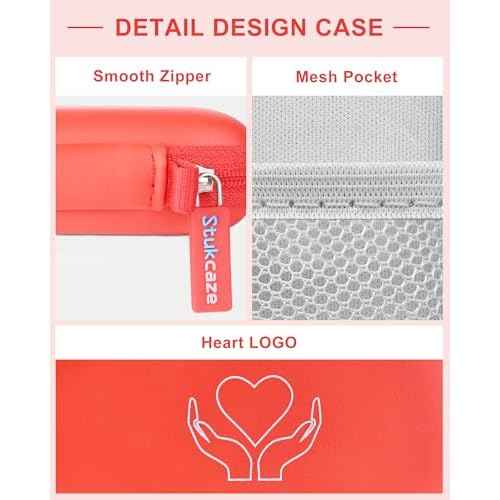 Heart Rate Monitor Case KardiaMobile EKG Monitor 1L 6L, Portable Hard EVA Kardia Mobile Case with Climbing Clip, Protective KardiaMobile EKG Organizer