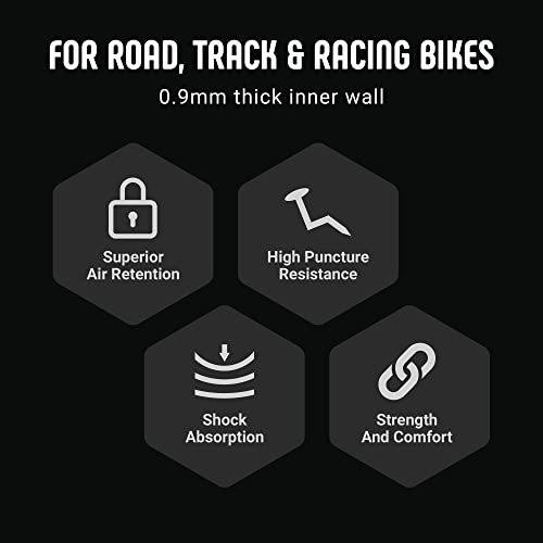 Vittoria 700x20/28-60mm Presta Valve Butyl Inner Tube for Road Bikes