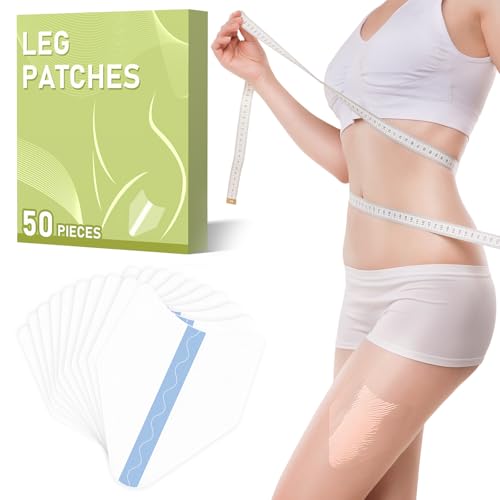 50PCS Thigh Lift Tape - Lift and Glow Patches Legs Invisible Waterproof Adhesive Body Tape, Anti Friction Invisible Patchs for Daily Use