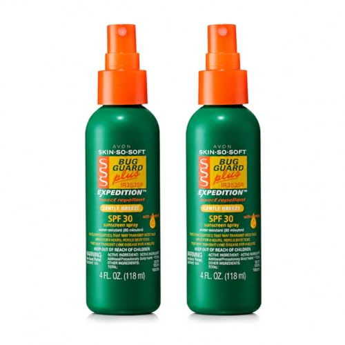AVON Skin So Soft Bug Guard Plus IR3535 Spray 2 Pack - Travel Insect Repellent