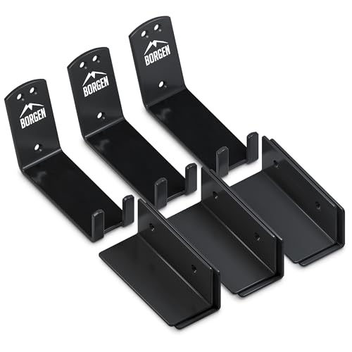 Wall Mount Pedal Hooks for E-Bike & MTB Set of 3 - Black