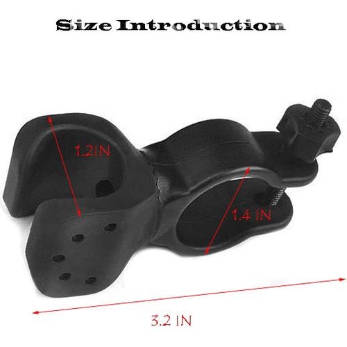 YNHIAG Bike Fork Mount Bike Headlight Bracket,Bike Front Light Extender Mount Fork Light archmount Extension,Can be rotated 360 Degrees for Adjustment, Black