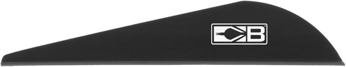 Bohning Heat Vanes, Low Profile Hunting Vane, 2.5" Black, 100pk