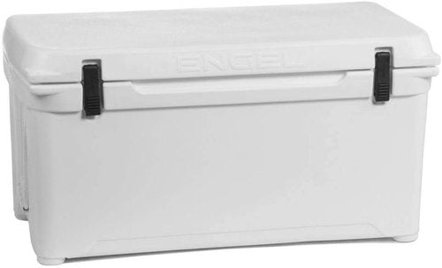 Engel Coolers ENG80 Cooler | 75 Can High Performance Durable Seamless Rotationally Molded Ice Box for Camping, Hunting, and Fishing - White
