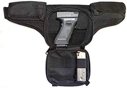 DTOM Law Enforcement Concealed Carry Fanny Pack CORDURA NYLON - Black