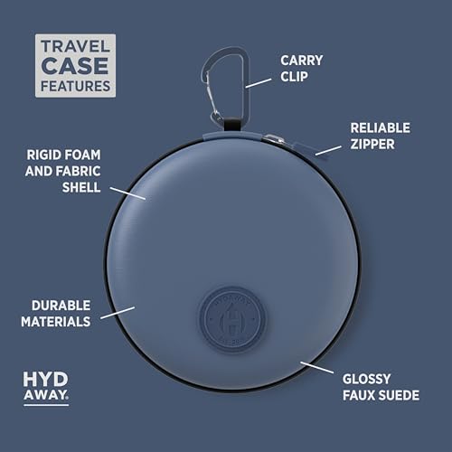 HYDAWAY Protective Travel Case for Collapsible Drinkware 5in Dia Marin