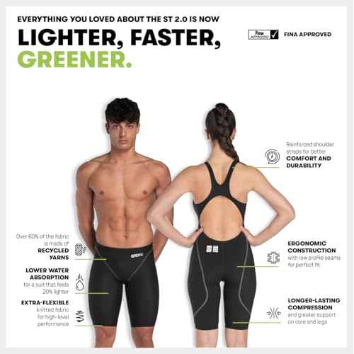 ARENA POWERSKIN ST Next Eco Jammer Junior Boys Competitive Jammers Racing Swimwear Youth Competition Swimsuit