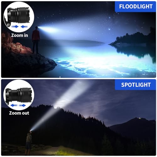 2-Pack Super Bright Rechargeable LED Headlamps for Adults, Outdoor & Work
