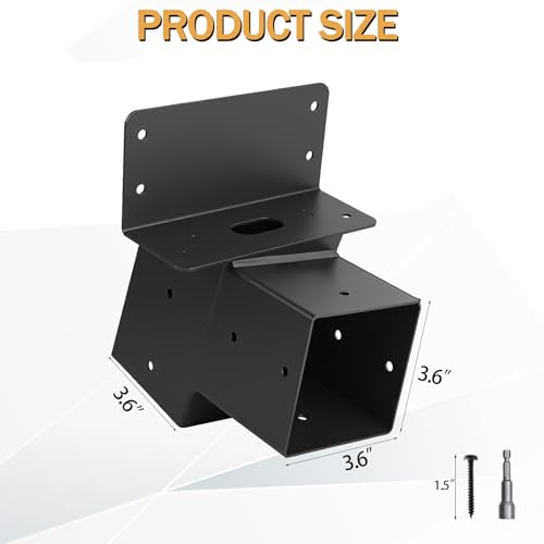 Deer Stand Brackets 4x4 Support Set - Black, Easy Install, Heavy Duty, Variation of Deer Stands A-Black