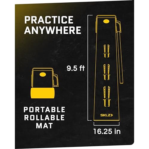 SKLZ Putting Green: Perfect Your Golf Skills with Realistic Home Practice - Improve Your Putting Stroke, Lower Your Scores, and Enjoy Convenient, Training Anytime, Anywhere!