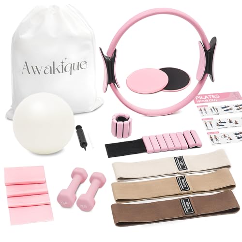 Pink Ankle and Hand Weights for Pilates Kit - Home Workout