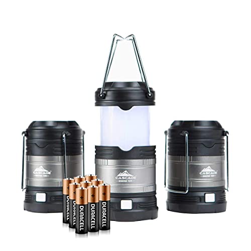 3 Pack Water-Resistant LED Camping Lanterns with 4 Light Modes - IPX4