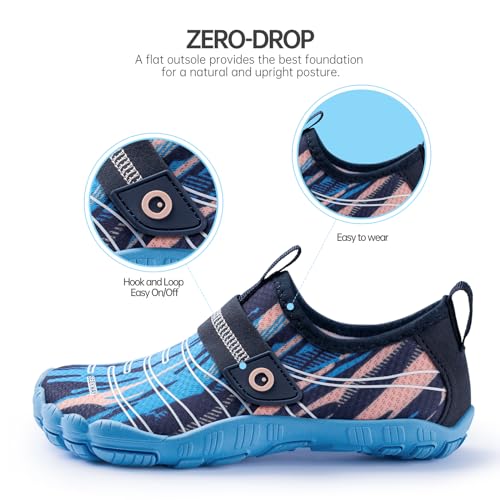 SEEKWAY Barefoot Water Shoes for Kids - Wide Toe Box and Quick-Dry Sand Shoes Toddler for Hiking Swim Beach Pool Kayak Sport Accessories, Camping Essentials Must-Haves for Boys Girls Sizes