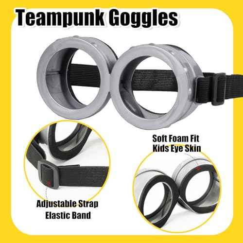 Halloween Costume for Girls, Halloween Party Cosplay Set With Goggles, Beanie, Tutu Skirt, Suspenders, Gloves, Socks