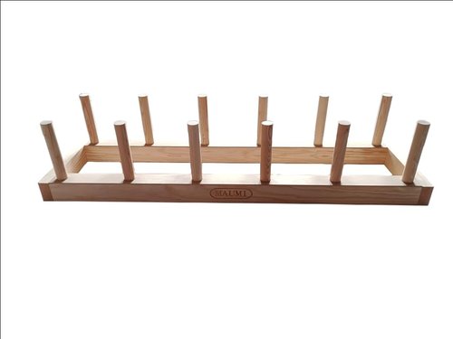 MAUMI Horizontal Plate Bar Rack, Wood