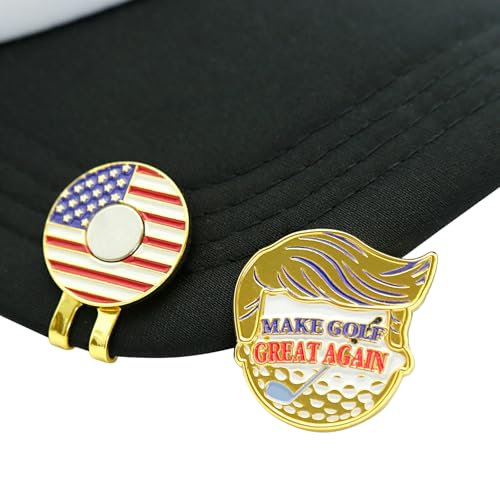 Funny Golf Ball Marker with Magnetic Hat Clip - Unique Golf Accessories for Men Women
