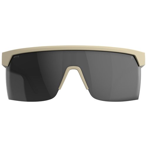 Spy Optic Men's Super Flynn Rectangular Sunglasses, Matte Sand Happy Grey Green Black Mirror, One Size