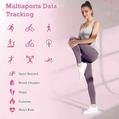 Smart Ring for Women & Men, Fitness Tracker with Sleep Monitoring, Step Tracker, Blood Oxygen, Heart Rate, Air Gestures, No Subscription Fee, IP68 Waterproof for iOS & Android (Pink,#9)