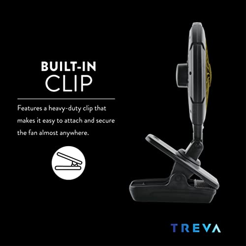 Battery Powered Clip Fan 2-Pack – 5-Inch Portable Desk & Stroller Fans