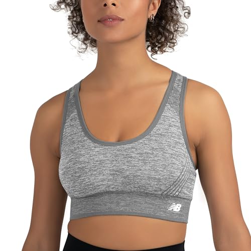Women’s Seamless Sports Bra - X-Large Grey Workout Activewear