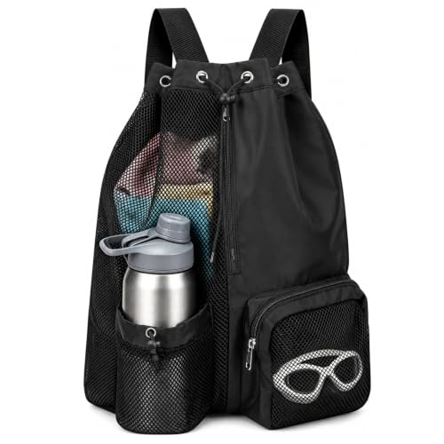 Mesh Swim Bag with Wet-Dry Separation for Pool and Beach