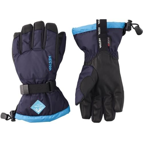 Hestra Gauntlet CZone Junior Glove (Youth 4-14yrs) | Waterproof, Insulated Kids Gloves for Winter, Skiing, Snowboarding