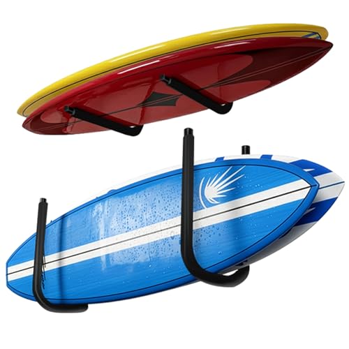 SUP Paddle Board and Kayak Wall Mount Storage Rack - 1 Set