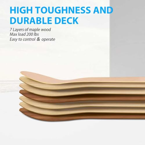 2PCS 31x8 Inch Maple Skateboard Decks Double Kick Medium Concave DIY Ready