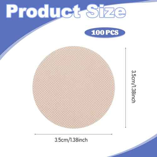 100 Pcs Disposable Nipple Covers for Men, Anti Chafing Running Nipple Patches Breathable No-Show Nipple Protector Tape for Runners Sports Gym