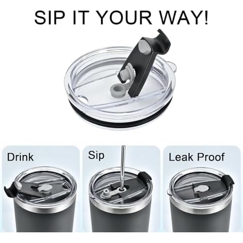2Pack Lids Replacement for Hydro Flask 40 oz 32oz Tumbler, Replacement Lids fit Hydro Flask Travel Tumbler, Leak-proof, BPA Free