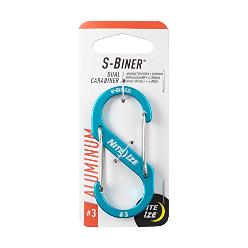 Dual Aluminum Carabiner Key Chain - Lightweight, Multi-Purpose Clip