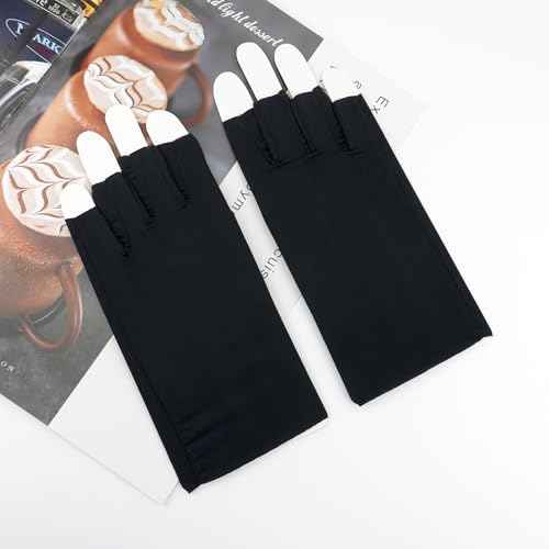 Medsuo UV Gloves for Gel Nails Professional UPF50+ UV Protection Gloves for Driving Cycling Fishing Running