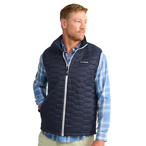 HUK - Men's Scale Vest, DWR Insulated Performance Fishing Vest