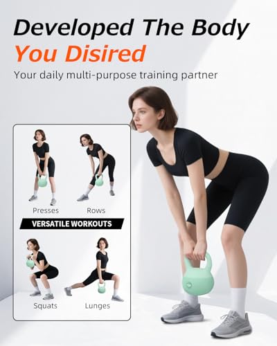 Soft Kettlebell 10LB for Safe Strength Training Home Workout Equipment