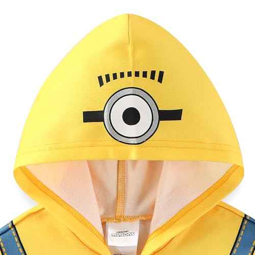 Minions Boys Zip Up Hoodie for Toddler and Big Kids