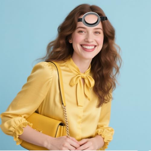 Halloween Steampunk Goggles Glasses Accessories for Adult and Kids, Halloween Costume Accessories Adults, Glasses with Adjustable Strap for Movie Character Cosplay Costume, One Size A