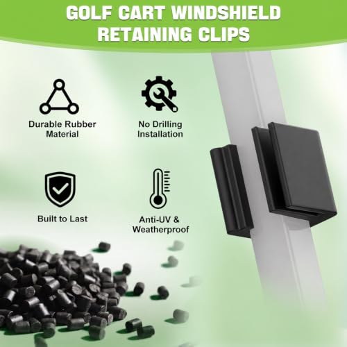 Golf Cart Windshield Retaining Clips for Club Car EZGO Yamaha 1 Inch Supports