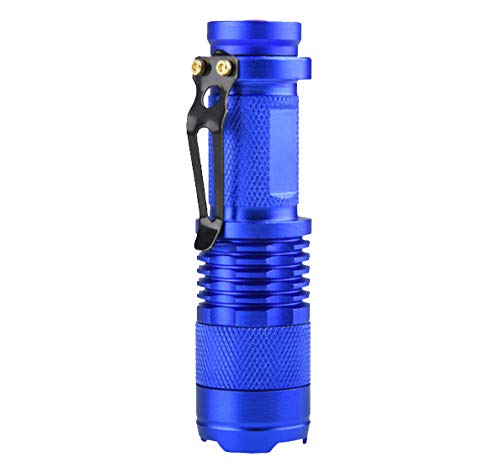 Blue LED Long Range Flashlight for Night Fishing and Hunting - 3 Modes, 150+ Yard Beam, Waterproof