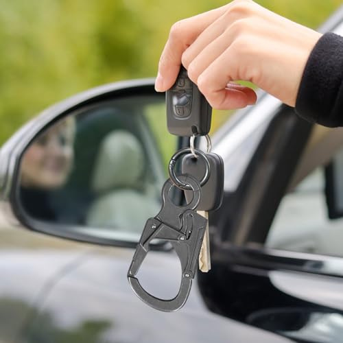 Ahiller Muscular Carabiner Hook£¬3.1" Alloy Thick Keychain Clip for Man, Outdoor Camping, Hiking Accessories, Key Ring