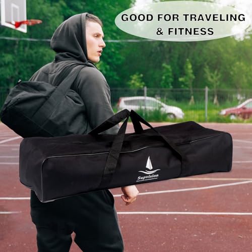 31.5in Foldable Gym Bag for Starting Blocks - Waterproof Travel Duffel with Handles
