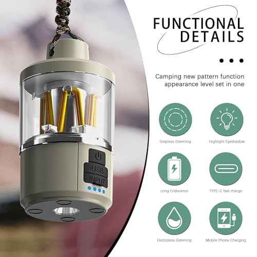 Ultra Bright LED Camping Light, Waterproof Camping Light, Portable Tent Light, Long Endurance Emergency Lighting, Outdoor Night Fishing Light