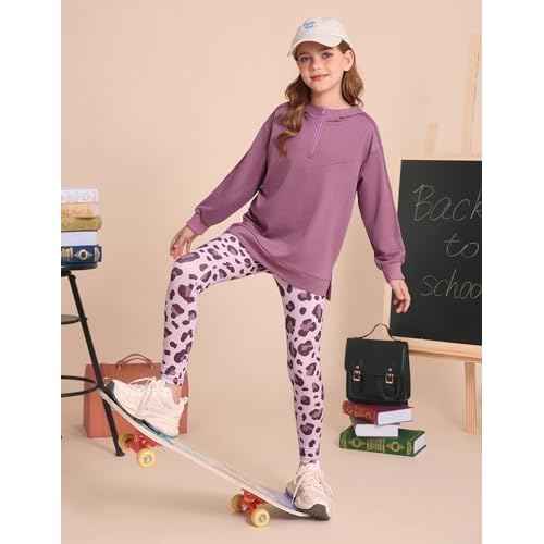 GRACE KARIN Girls Hoodie + Leggings Set Teen Long Sleeve Fashion Sweatshirts Sweatpant Fall Outfit Winter Clothing 6-14