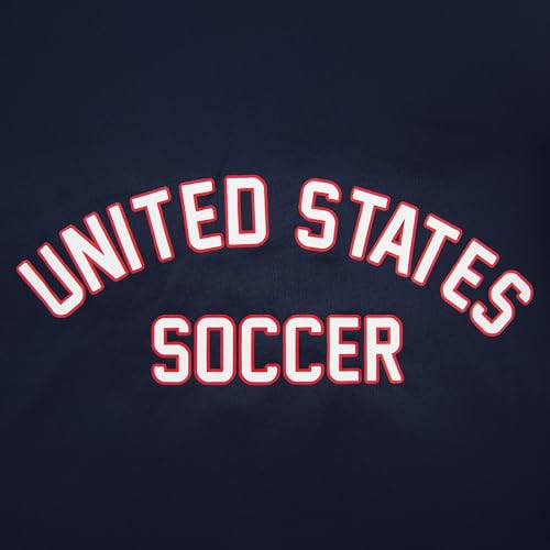 US Soccer USMNT Full Zip Hoodie - Unisex Adult Navy X-Large, Sideline Variation