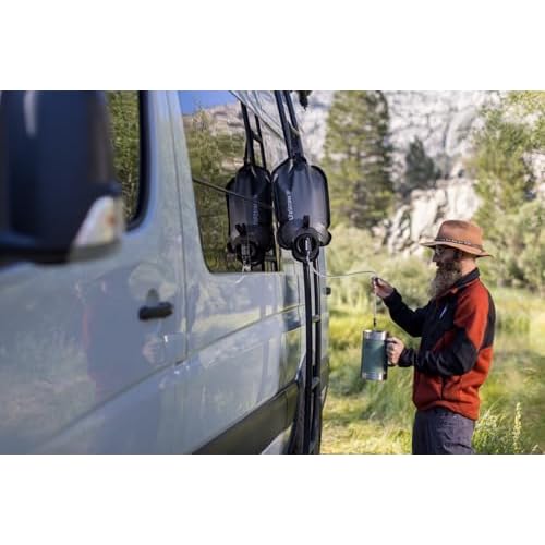 LifeStraw Peak Series - Large Capacity Gravity Water Filtration System - 8L for Camping, RVing, Overlanding, Travel and Adventure, Dark Mountain Gray