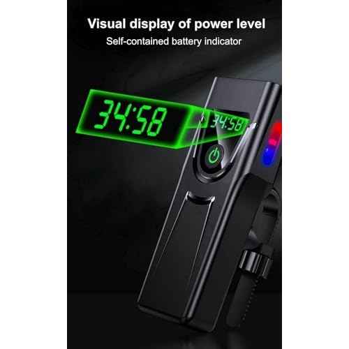 Bike Light USB-C Rechargeable, Super Bright 6-LED Headlight, IPX6 Waterproof, 5 Modes, Front Light for Night Riding, Road & Mountain Biking, Commuters & Kids