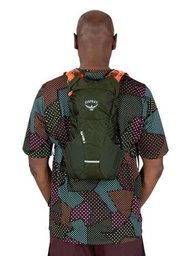 Osprey Katari 3L Men's Biking Backpack with Hydraulics Reservoir, Green Creek