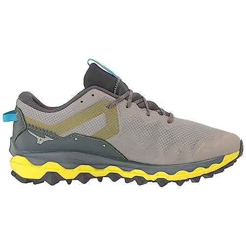 Mizuno Men's Wave Mujin 9 Running Shoe, Ghost Grey-Ombre Blue, 7