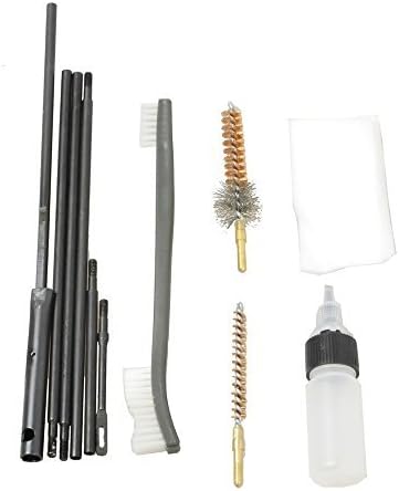 Rifle Gun Cleaning Kit Set Shotgun Cleaner Brush Rod Maintenance for .22cal .223 556 Caliber with Durable Pouch Accessories
