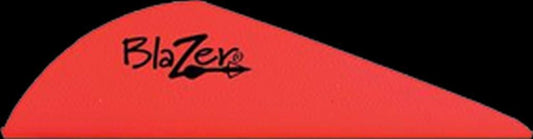 Bohning Blazer Archery Vane (100-Pack), Neon Red, 2"