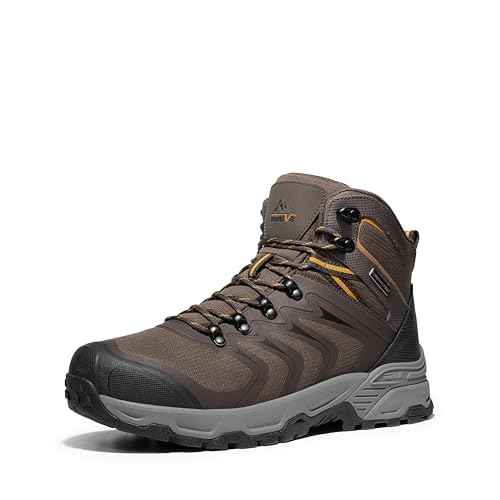 NORTIV 8 Men's Waterproof PRO Hiking Boots Outdoor Lightweight Non-Slip Arch Support Trekking Camping Ankle Boots Armadillo Update